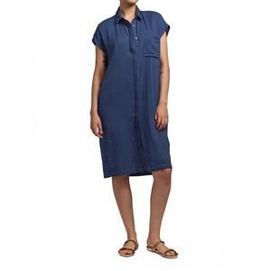 NEW M.PATMOS keyes short sleeve dress in indigo